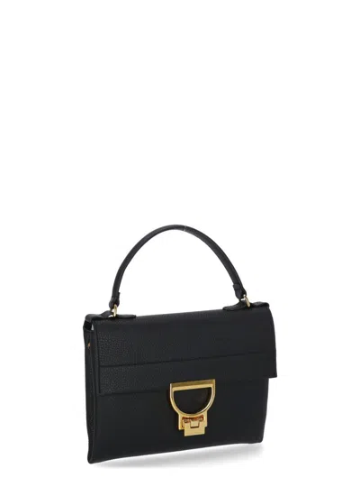 Coccinelle Mini Arlettis Top Handle Bag In Black