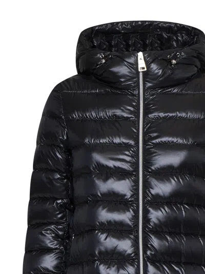 Herno Down Jacket In Ultralight Nylon And Techno Taffeta In Black