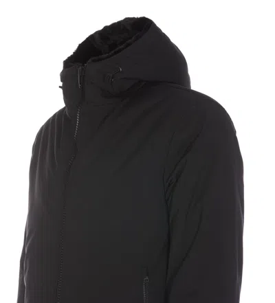 Herno Technical Fabric Parka In Black