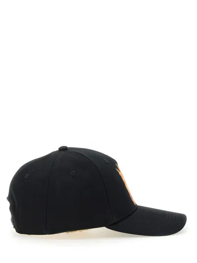 Shop Palm Angels Baseball Cap In Black