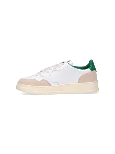 Shop Autry Medalist Low-top Sneakers In Wht/amazon