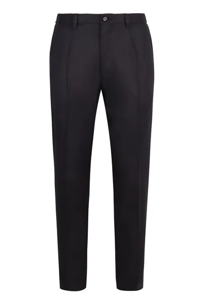 DOLCE & GABBANA VIRGIN WOOL TAILORED TROUSERS 