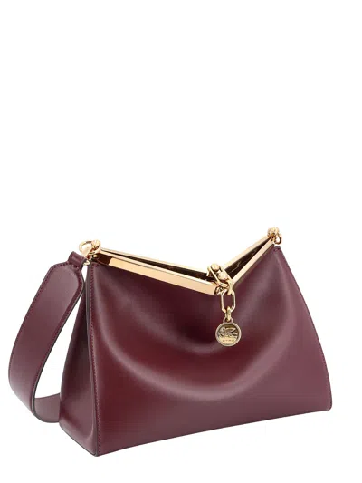 Shop Etro Vela Shoulder Bag In Wine