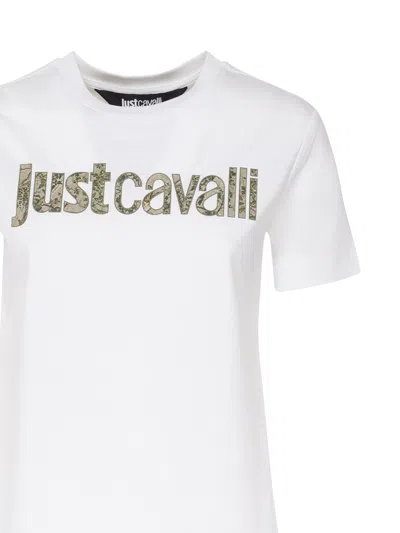 Just Cavalli Woman T-shirt White Size Xs Cotton
