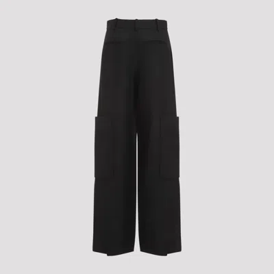 Khaite Waistband Loop Casual Pants In Black