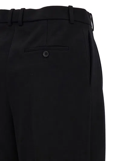 Shop Saint Laurent Grain De Poudre Pants In Black