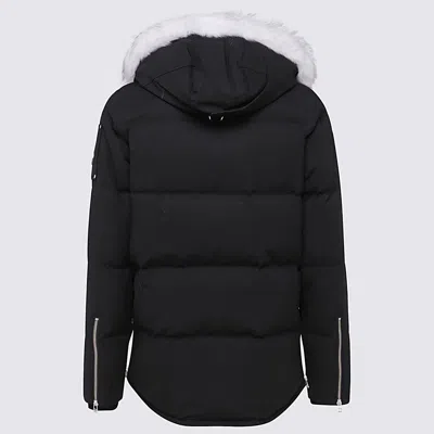 Moose Knuckles Padded-design Hooded Jacket In Black