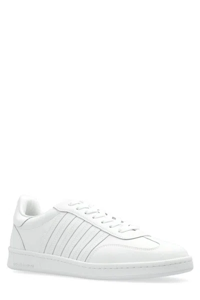 Dsquared2 Dsquared White Leather Boxer Sneakers