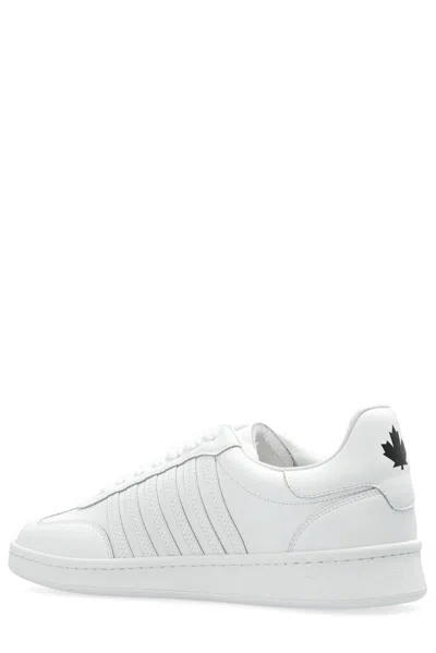 Dsquared2 Dsquared White Leather Boxer Sneakers