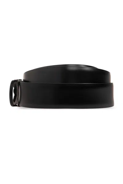 Ferragamo Gancini Buckle Reversible Belt In Blue