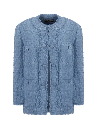 Shop Dolce & Gabbana Jacket In Clear Blue