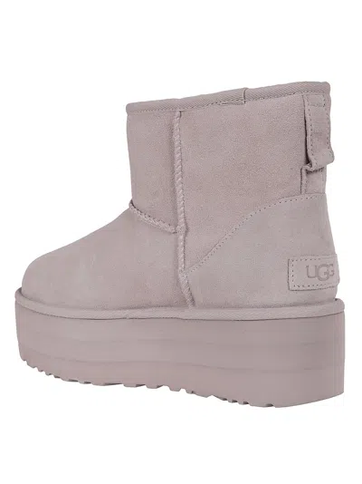 Shop Ugg W Classic Mini Platform In Pale Smoke