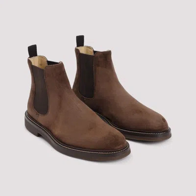 Shop Brunello Cucinelli Ankle Boot In Brown