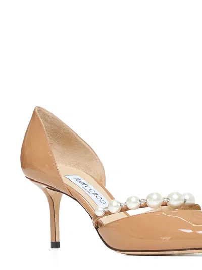 Shop Jimmy Choo High-heeled Shoe In Biscuitwhite