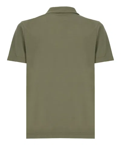 Zanone Green Ice Cotton Three Buttons Polo Shirt