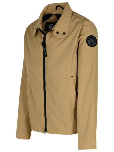 Shop Canada Goose Rosedale Beige Cotton Blend Jacket