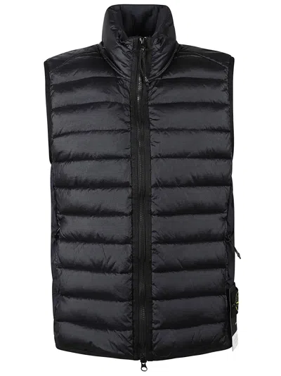 Shop Stone Island Sleeveless Realdown Jacket In Bleu