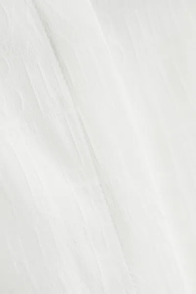 Elisabetta Franchi Camicia Lettering In Jacquard In Ivory