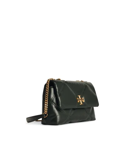 TORY BURCH KIRA GREEN LEATHER CROSSBODY BAG 