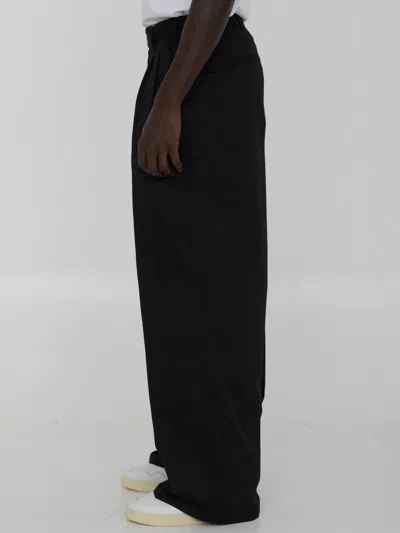 Shop Maison Margiela Trousers In Cotton Blend