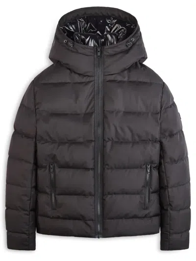 Fay Double Front Down Jacket In Black