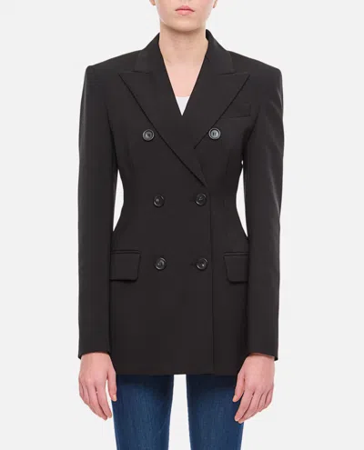 Shop Sportmax Adamo Double Breasted Blazer  In Black