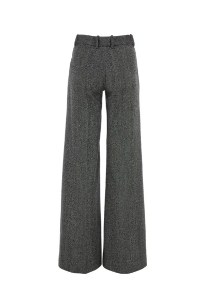 Ermanno Scervino Wide-leg High Waist Trousers With Herringbone Pattern