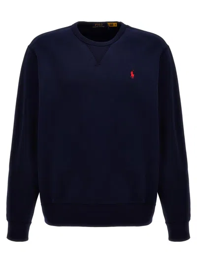 Shop Ralph Lauren Logo Sweatshirt In Cruise Navy