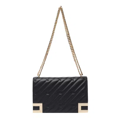 Shop Elisabetta Franchi Crossbody Bag In Black