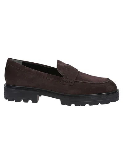 Shop Hogan H673 Loafers In Palissandro