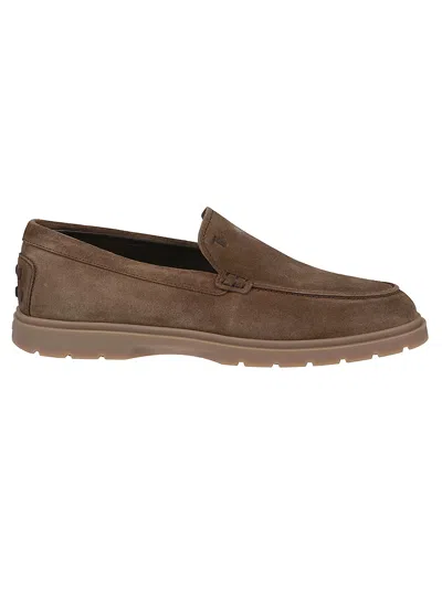 Shop Tod's 59k Loafers In Castoro Chiaro