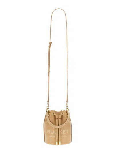 Shop Marc Jacobs The Bucket Mini Bag In Beige