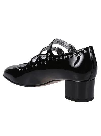 Carel Ladies Black Patent Eyelet Leather Mary Jane In Noir