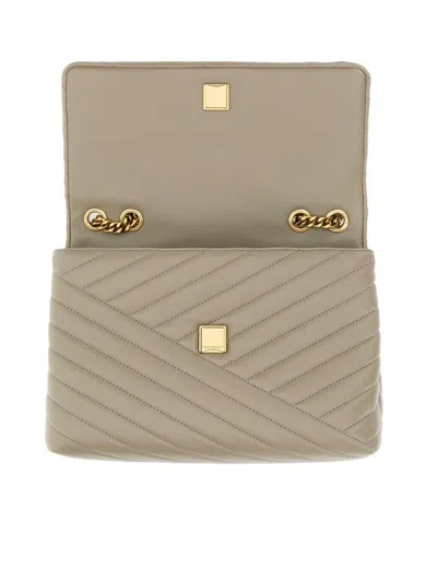 Shop Tory Burch Kira Shoulder Bag In Grey