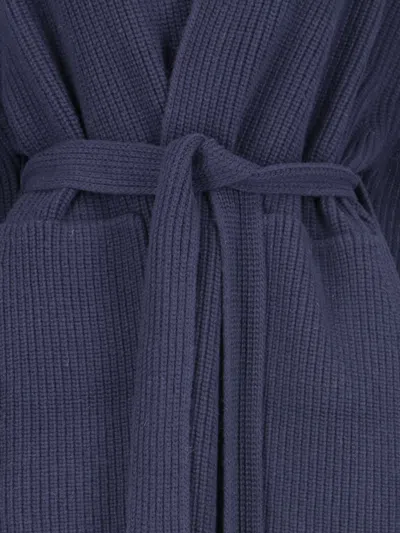 Sa Su Phi Sara Maxi Coat In Blue In Blue