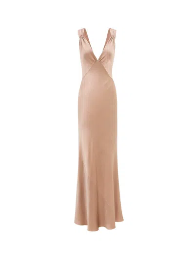 Shop Saint Laurent Dress In Pink