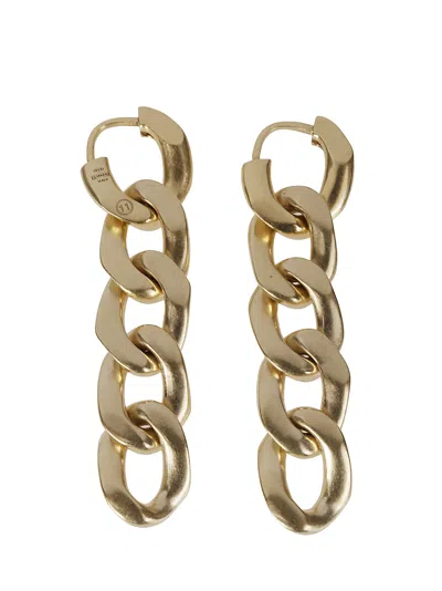 Maison Margiela Earrings In Yellow Gold Plating