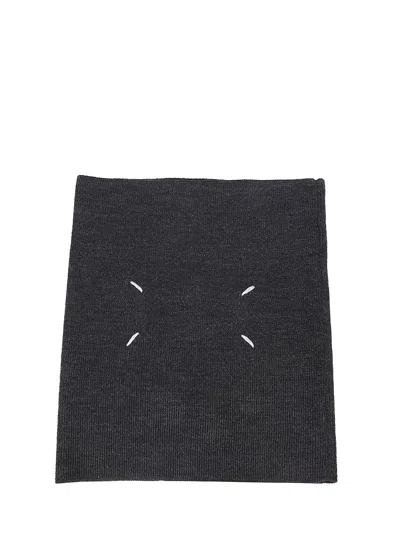 Shop Maison Margiela Scarf In Dark Grey