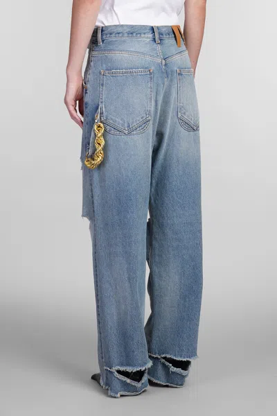 Darkpark 'lisa' Loose Fit Carpenter Jeans In Blue