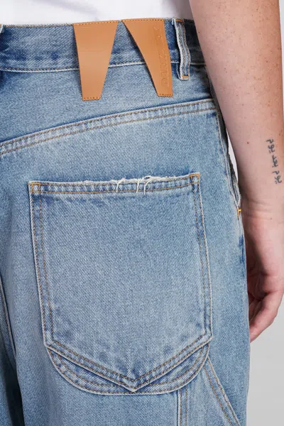 Darkpark 'lisa' Loose Fit Carpenter Jeans In Blue