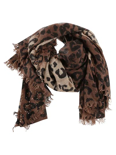 Shop Faliero Sarti Kaell Foulard In Camel/black