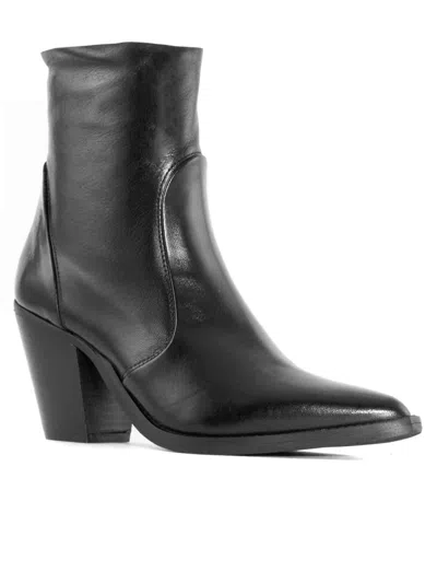 Shop Julie Dee Black Leather Ankle Boot