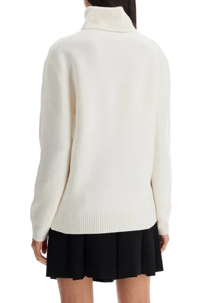 Shop Apc Walter High-neck Pullover In Ecru (white)