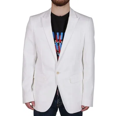 Shop Dsquared2 Cotton Blazer In White