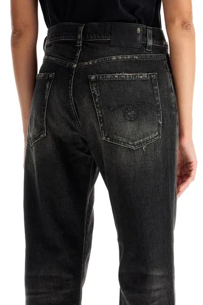 Shop R13 Boyfriend Jeans In Abbey Black (black)