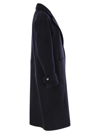Fay Wool And Cashmere Coat In Blue