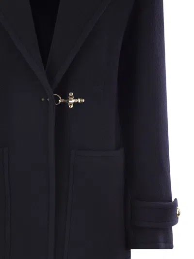 Fay Wool And Cashmere Coat In Blue