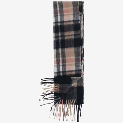 Shop Barbour Lambswool And Cashmere Scarf In Red