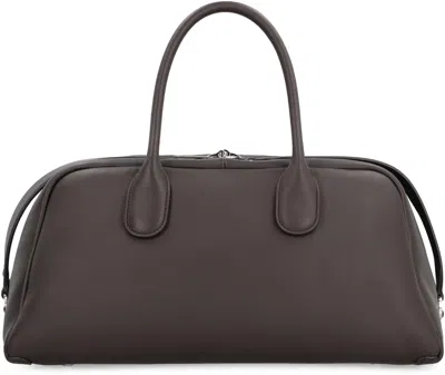 Shop Tod's Tods Darsena Media Leather Bag In Brown