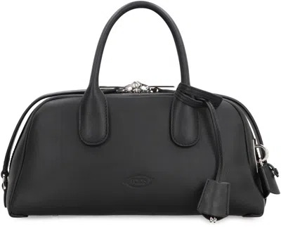 Shop Tod's Tods Darsena Piccola Leather Bag In Black